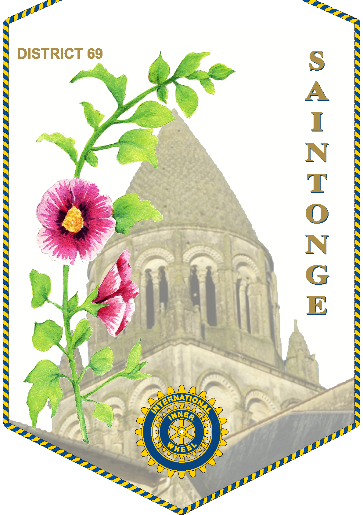 FANION INNER WHEEL CLUB SAINTONGE