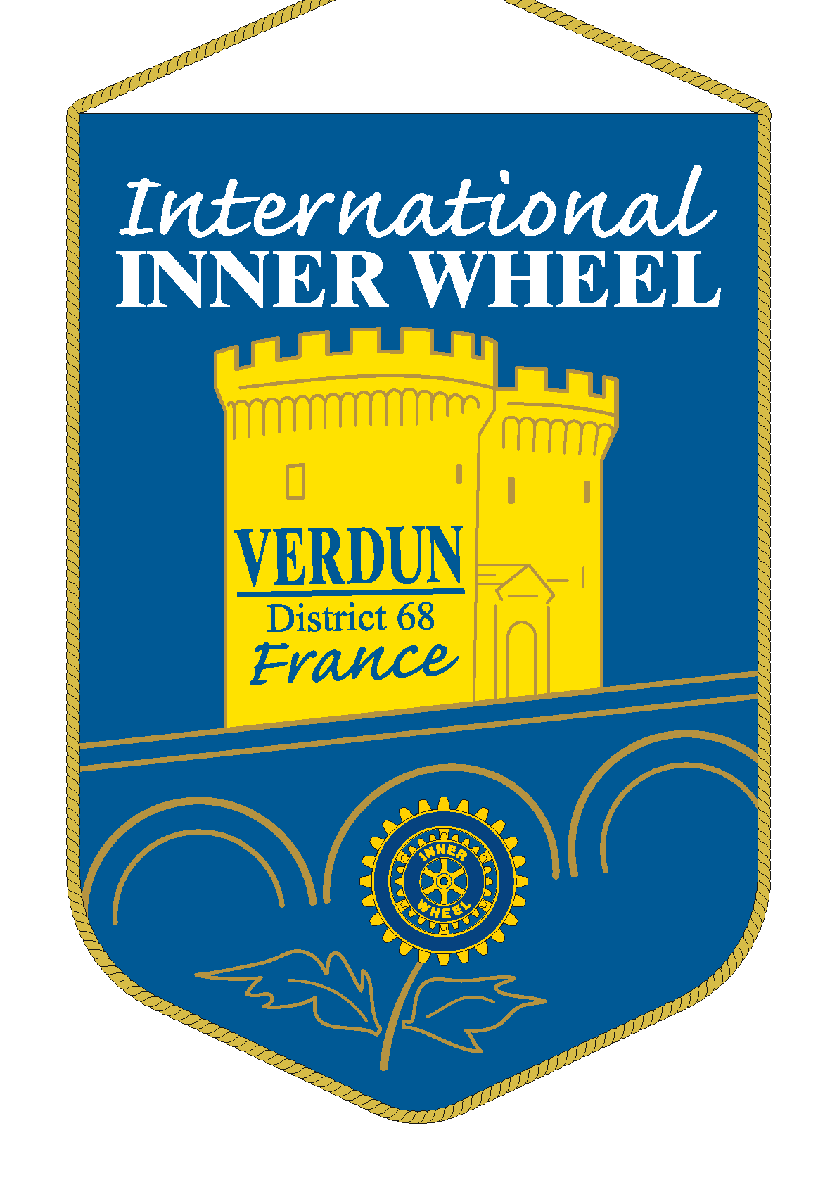 FANION INNER WHEEL CLUB VERDUN