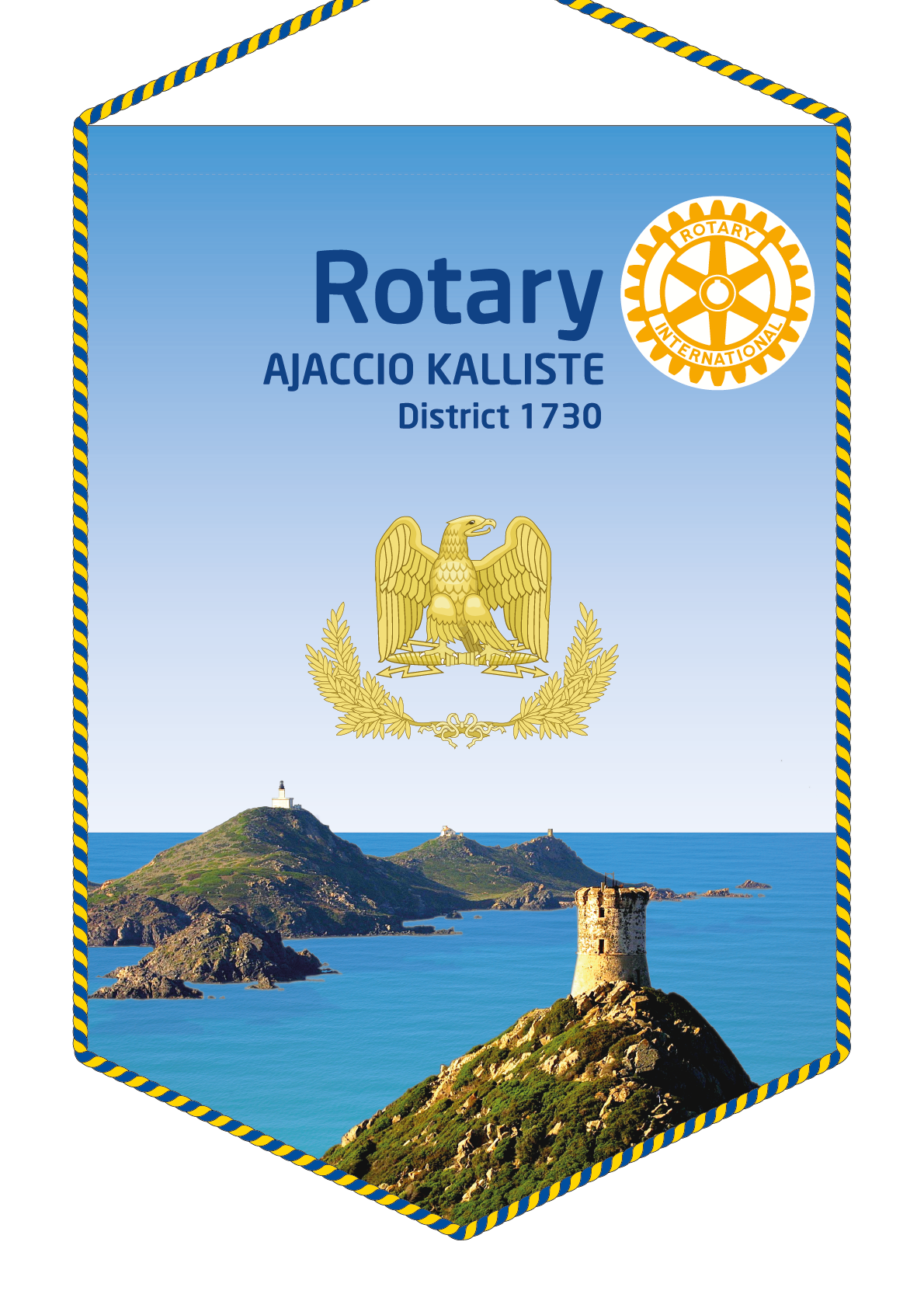 FANION ROTARY CLUB AJACCIO KALLISTE
