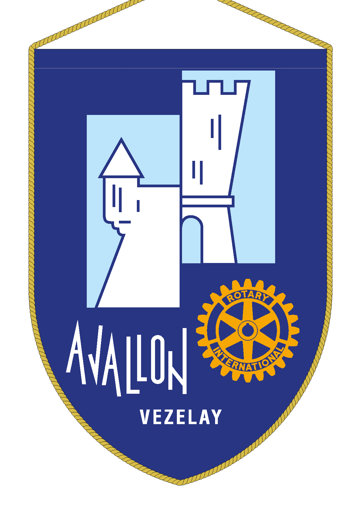 FANION ROTARY CLUB AVALLON VEZELAY
