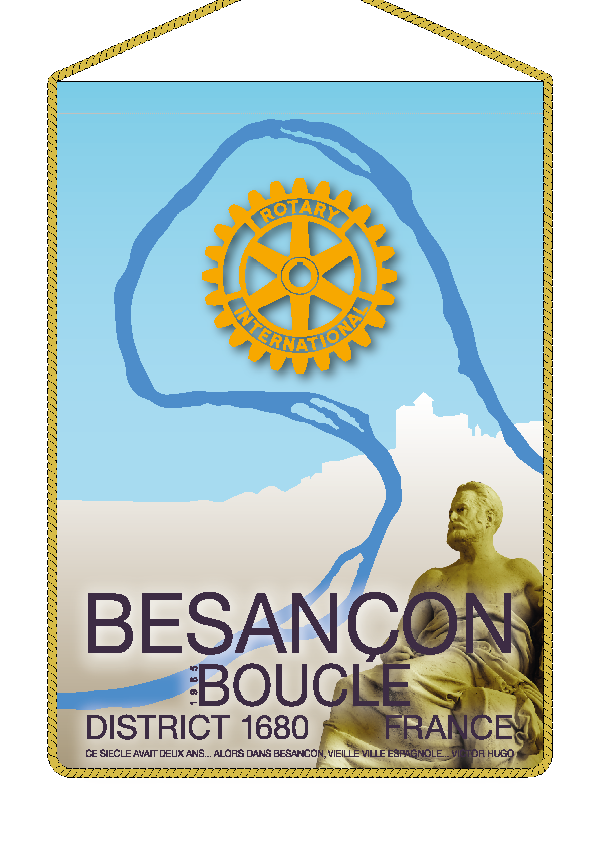 FANION ROTARY CLUB BESANCON BOUCLE