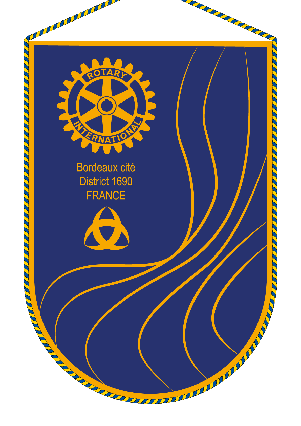 FANION ROTARY CLUB BORDEAUX CITE