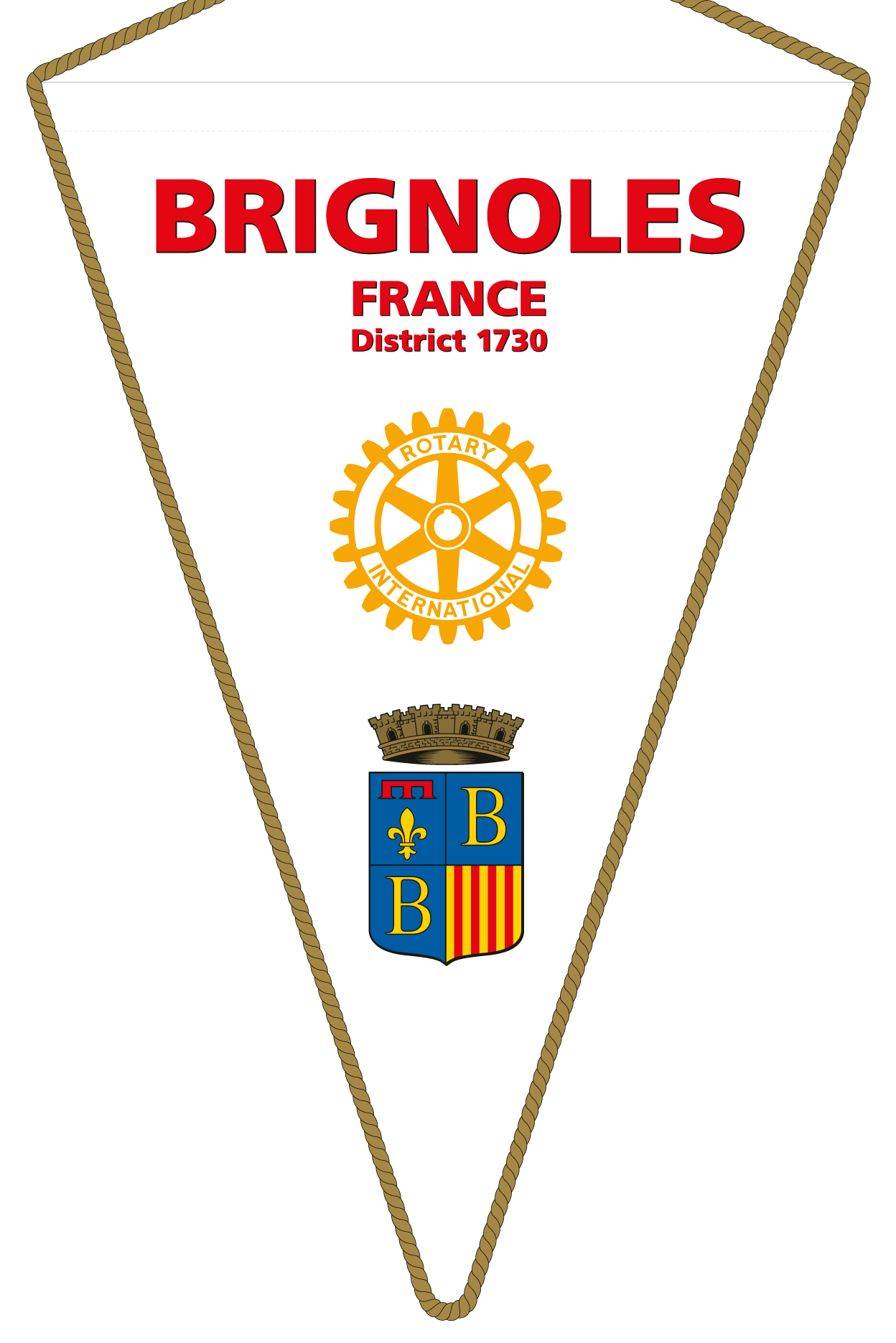 FANION ROTARY CLUB BRIGNOLES