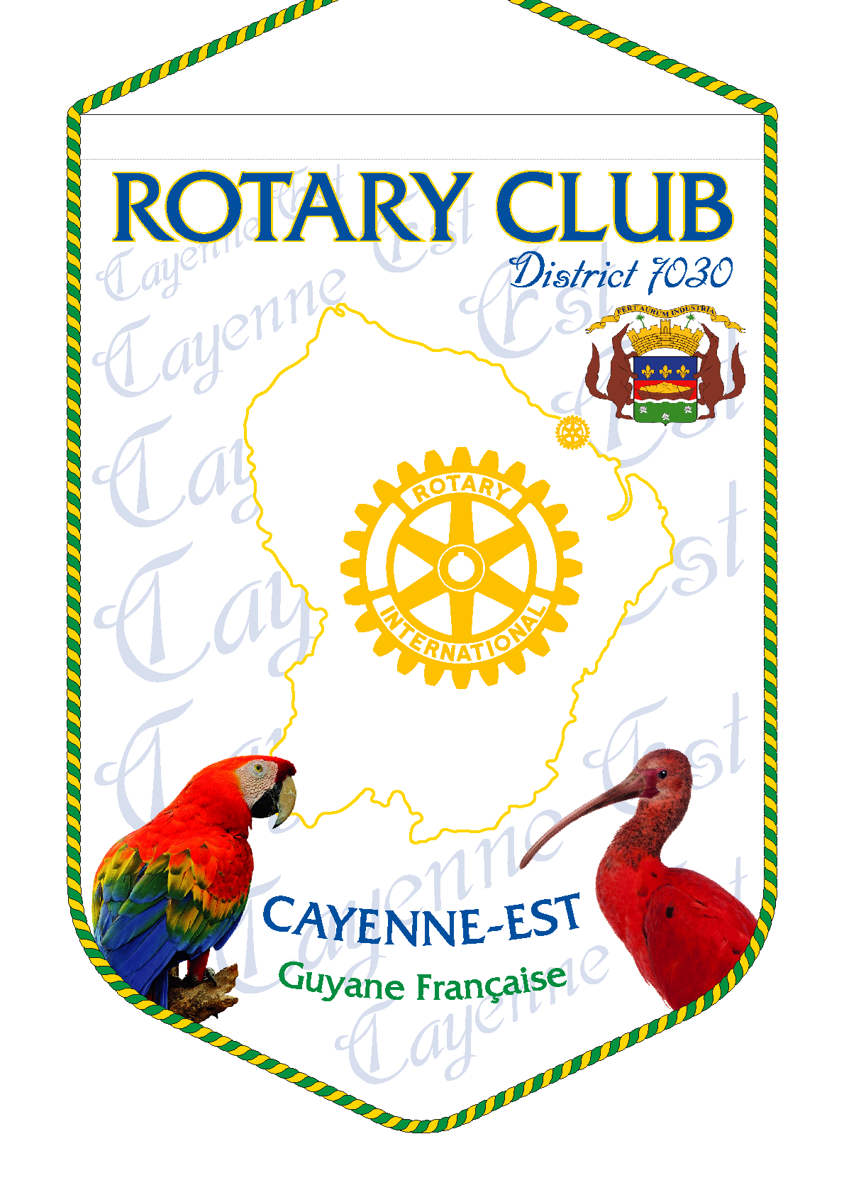 FANION ROTARY CLUB CAYENNE EST