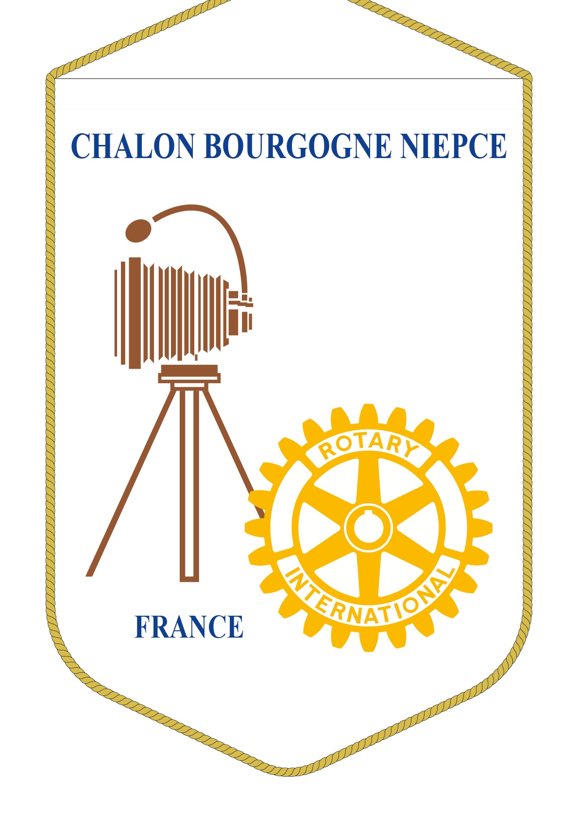 FANION ROTARY CLUB CHALON NIEPCE R
