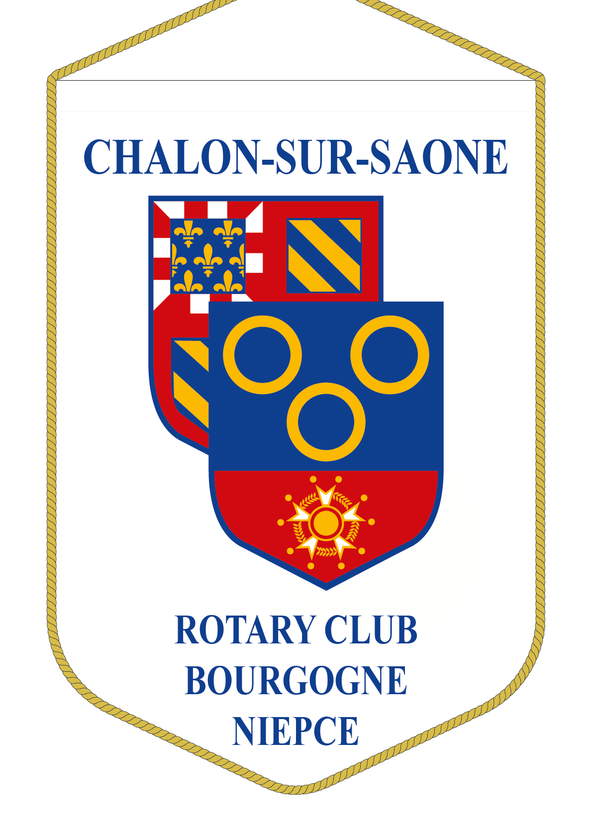 FANION ROTARY CLUB CHALON NIEPCE V