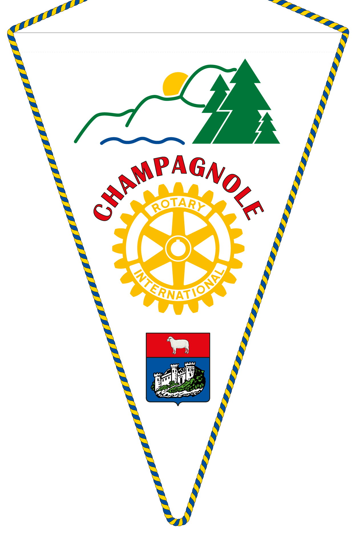 FANION ROTARY CLUB CHAMPAGNOLE