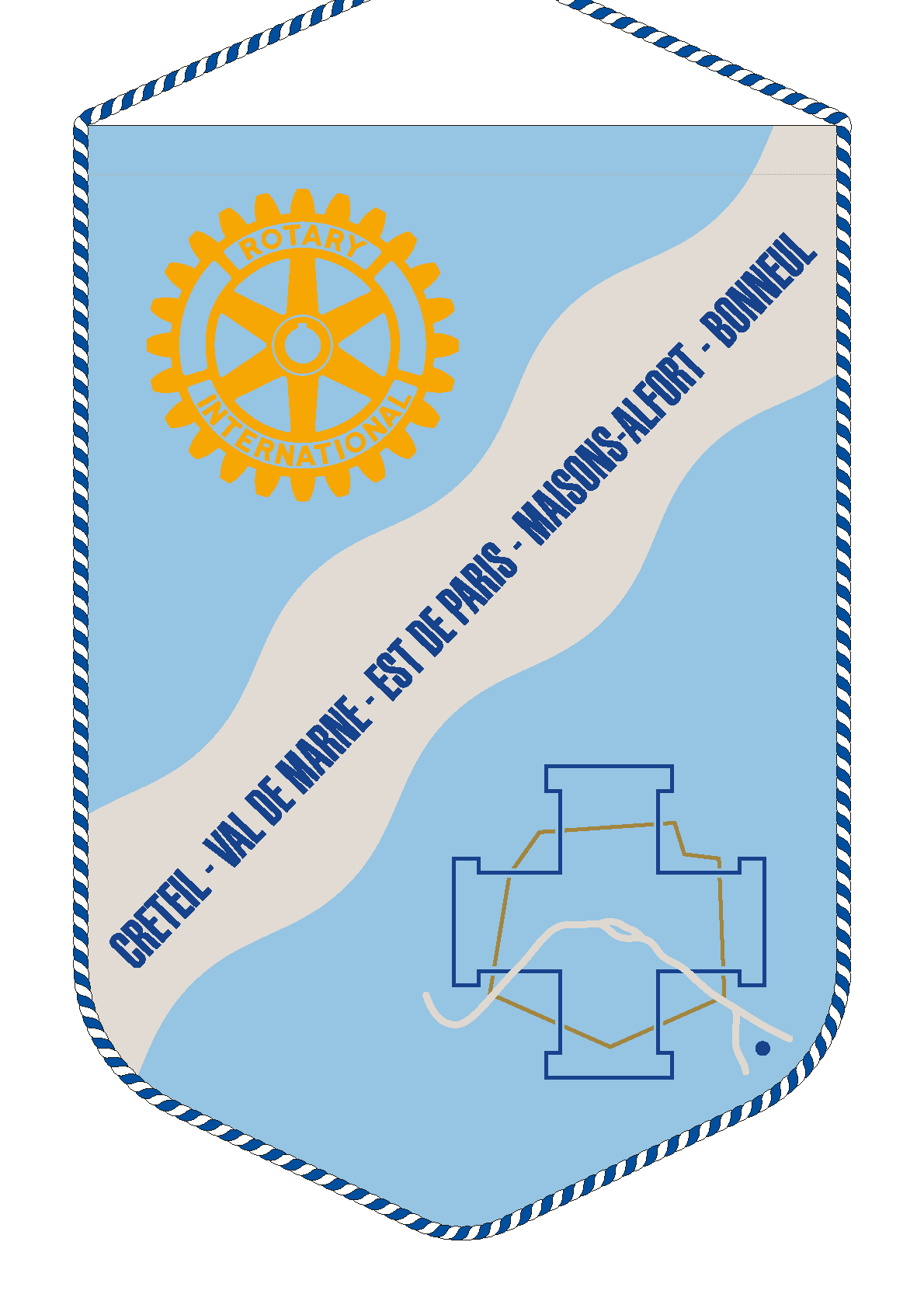FANION ROTARY CLUB CRETEIL