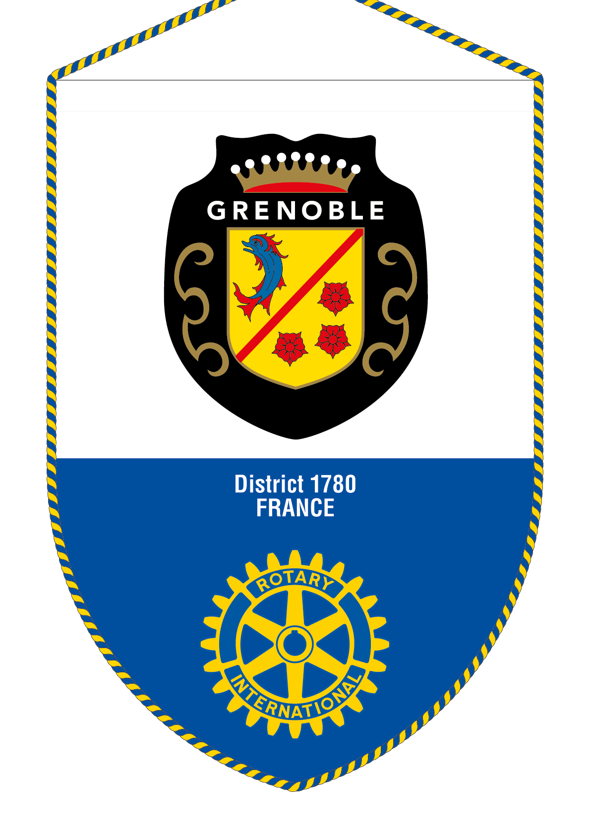 FANION ROTARY CLUB GRENOBLE