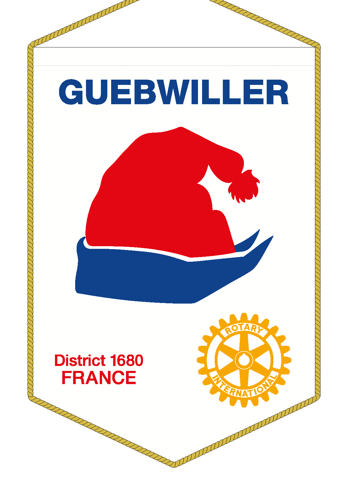 FANION ROTARY CLUB GUEBWILLER