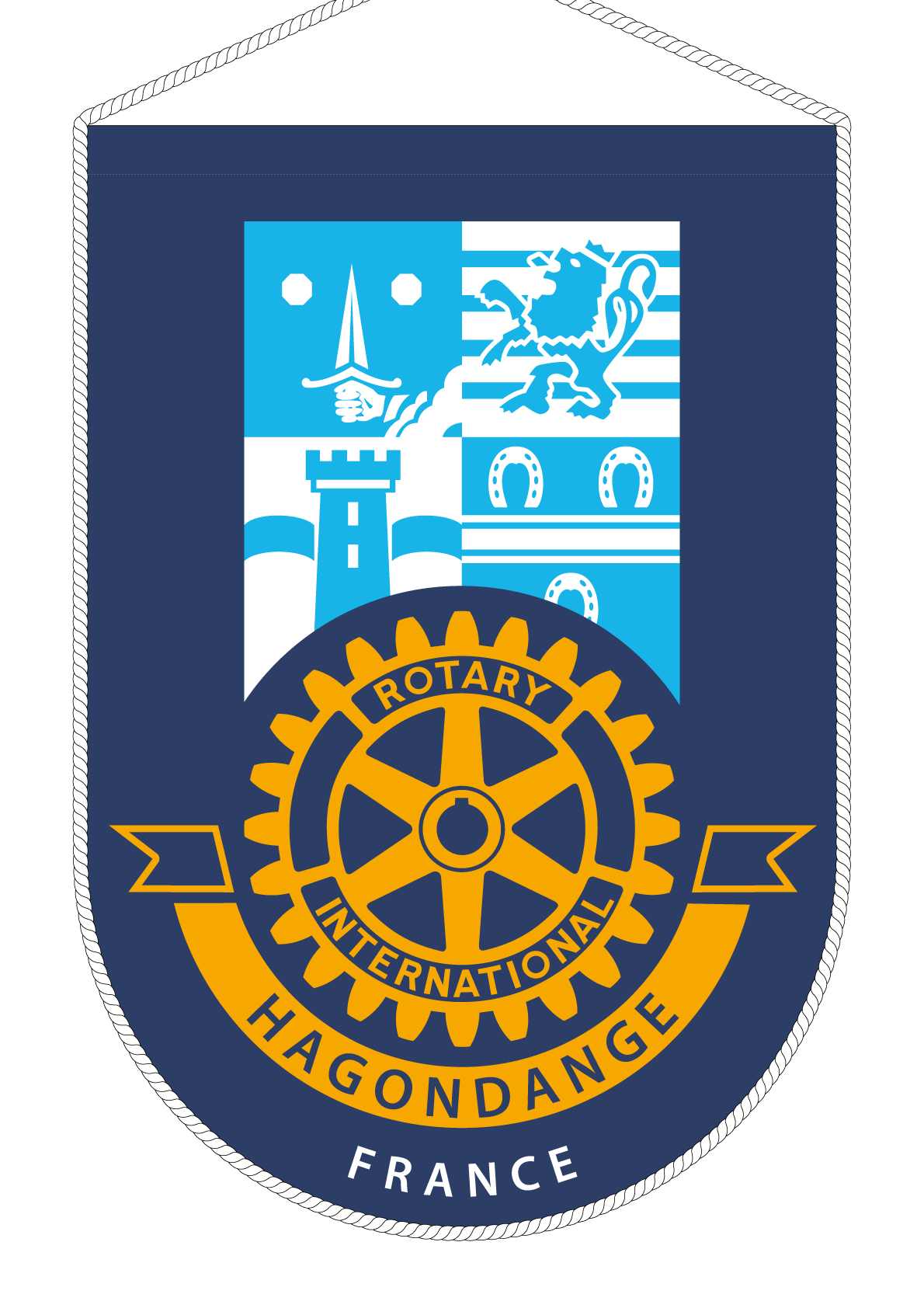 FANION ROTARY CLUB HAGONDANGE