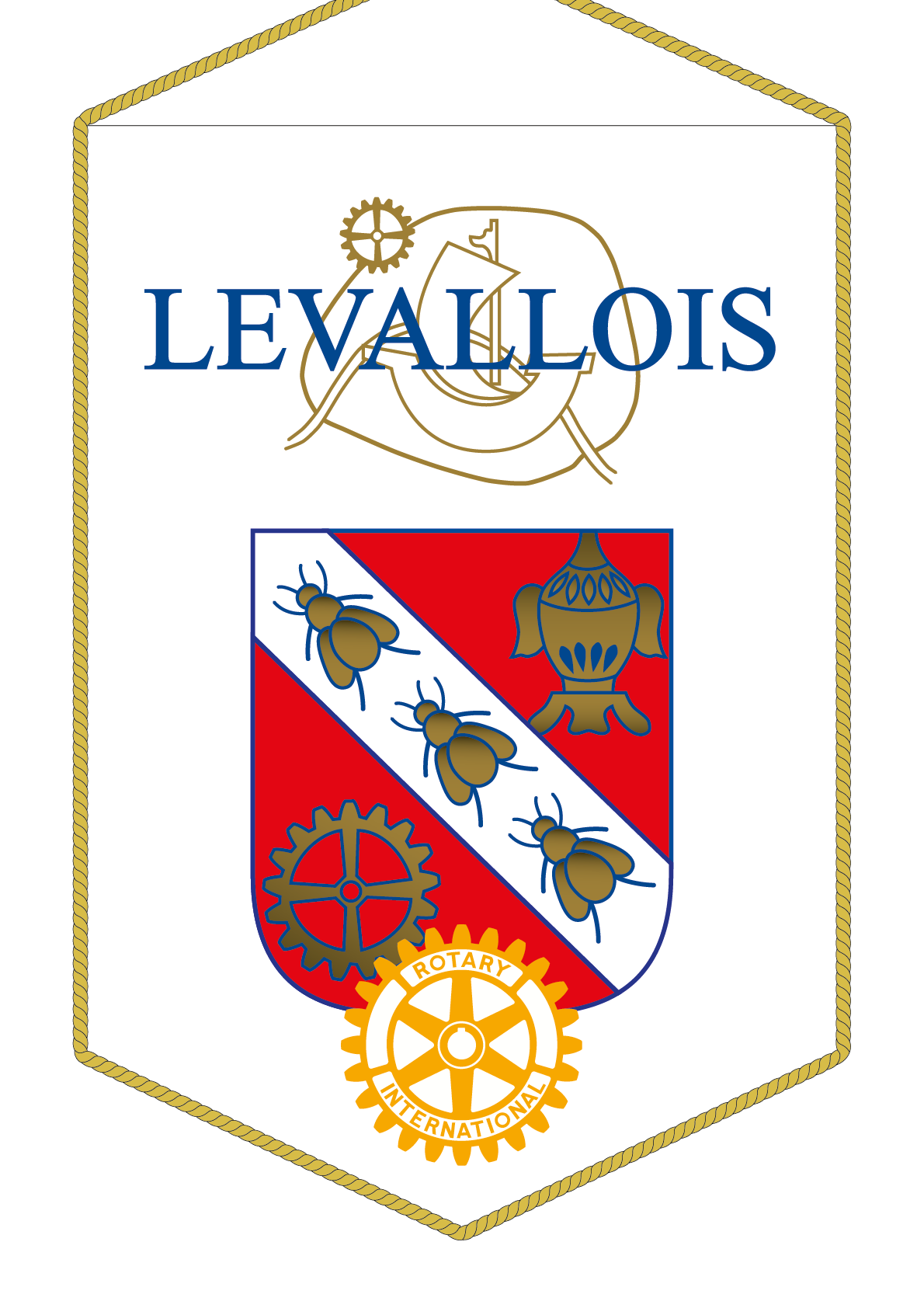 FANION ROTARY CLUB LEVALLOIS