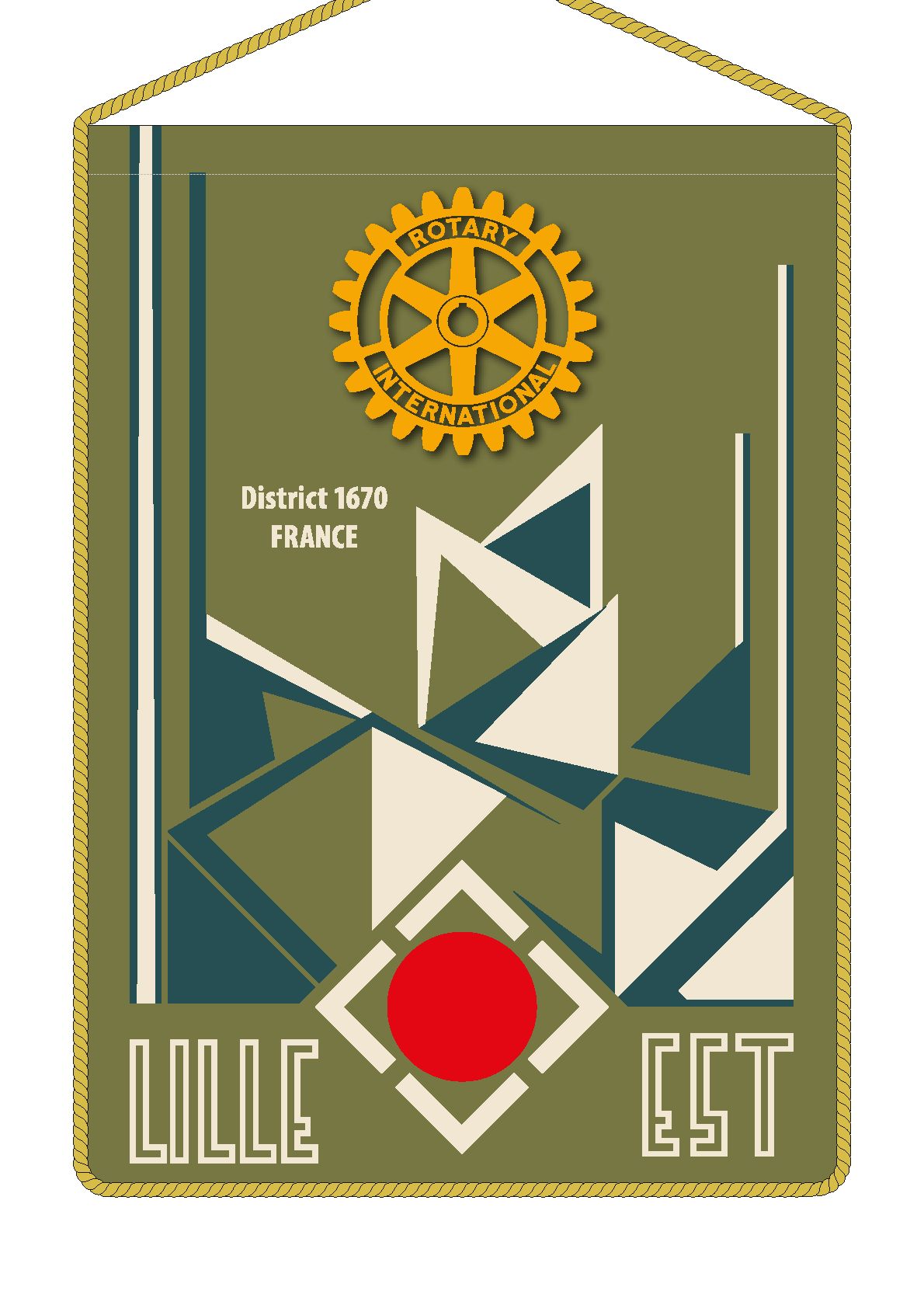 FANION ROTARY CLUB LILLE EST