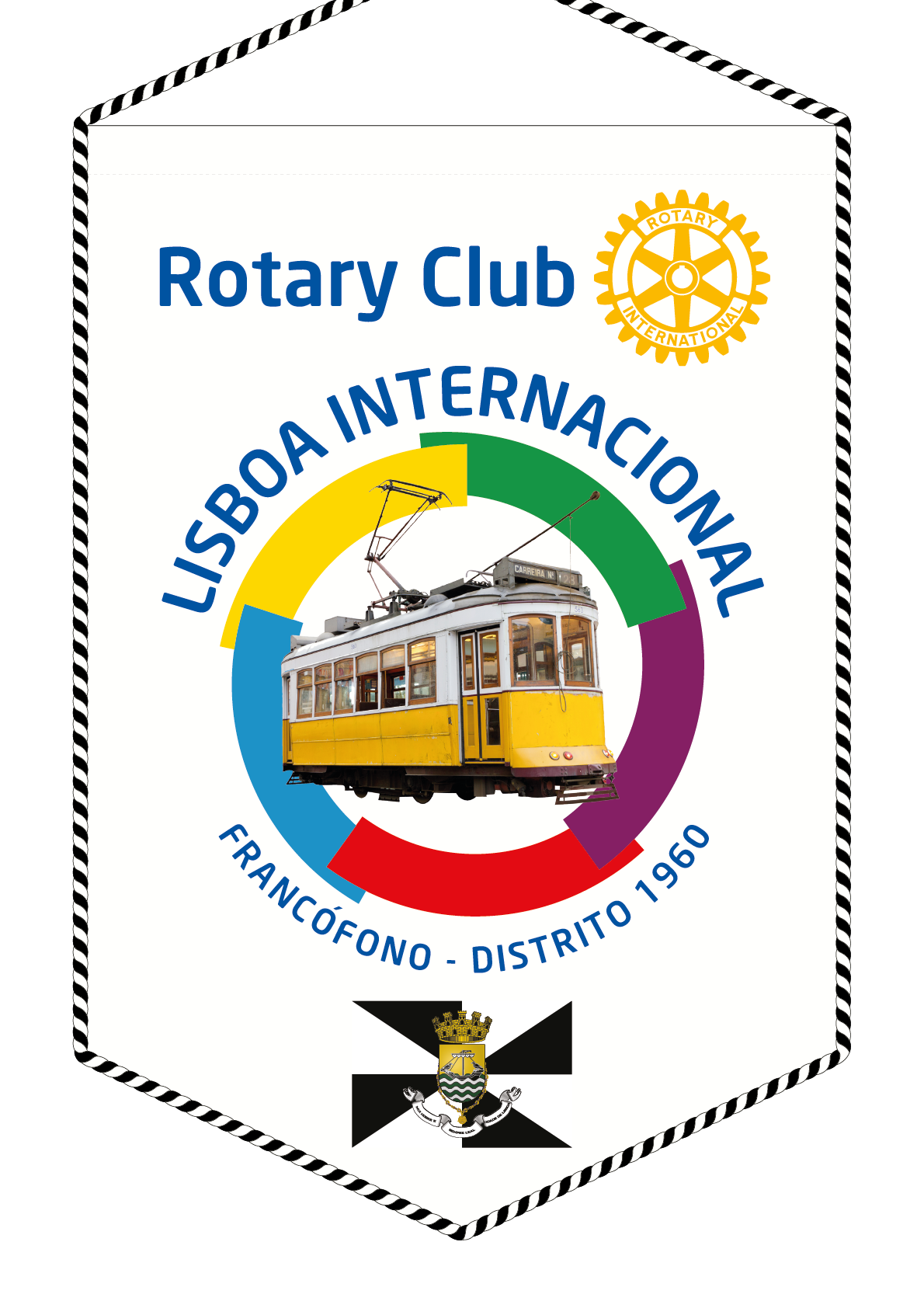FANION ROTARY CLUB LISBOA INTERNATIONAL