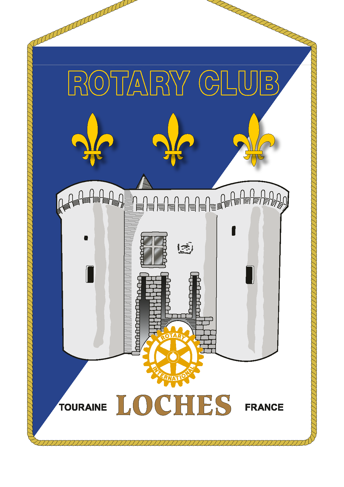 FANION ROTARY CLUB LOCHES