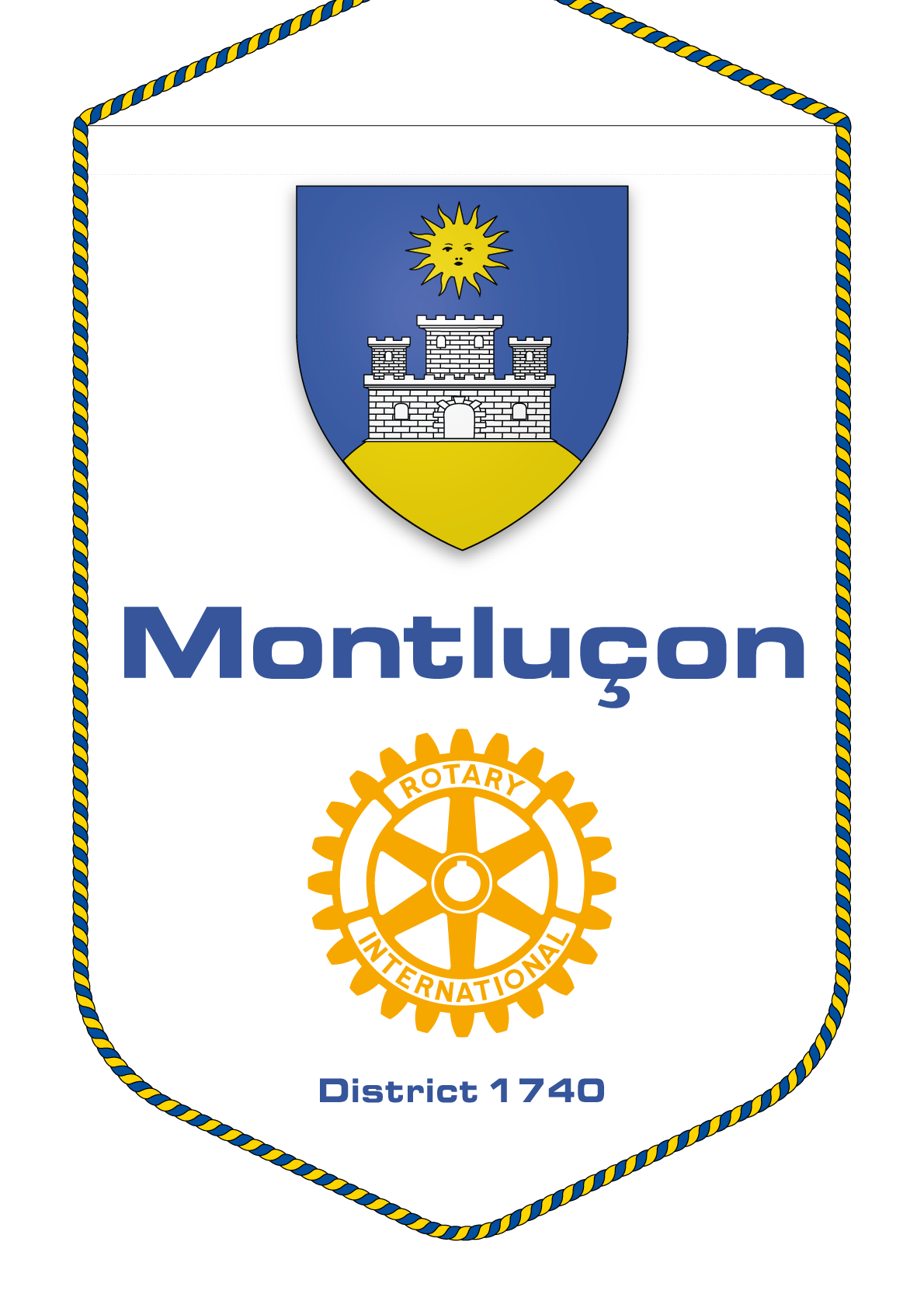 FANION ROTARY CLUB MONTLUCON