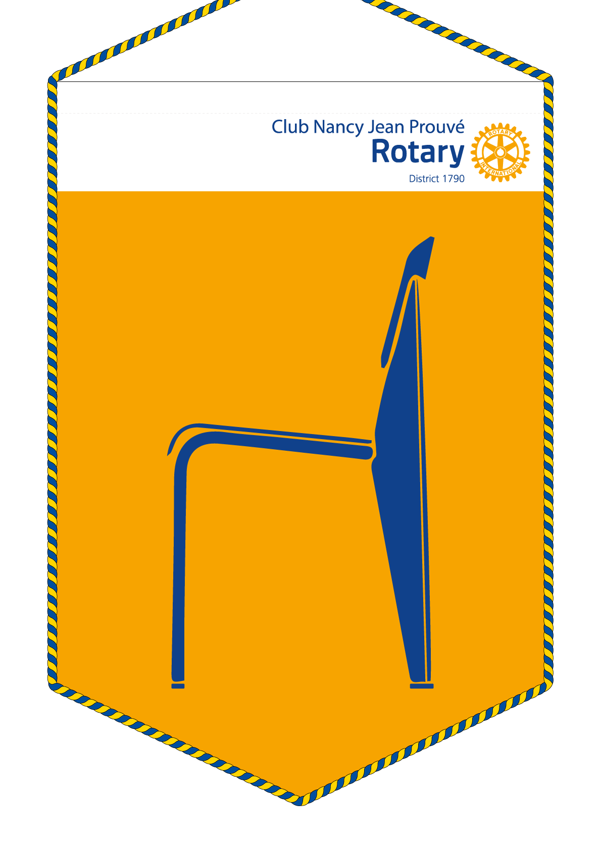 FANION ROTARY CLUB NANCY JEAN PROUVE