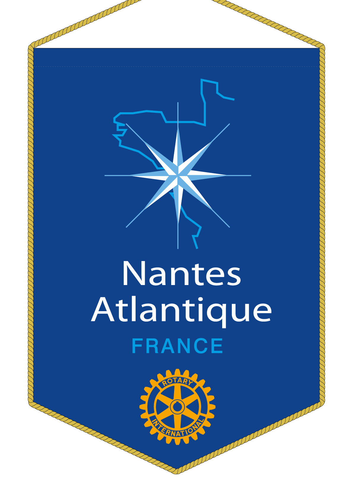 FANION ROTARY CLUB NANTES ATLANTIQUE