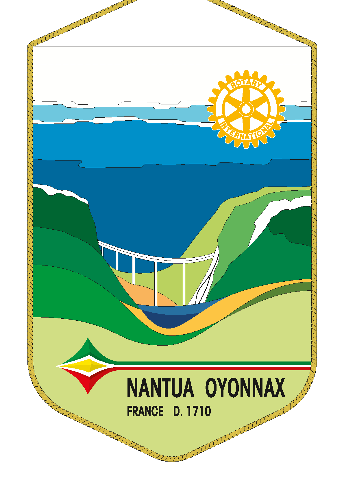 FANION ROTARY CLUB NANTUA OYONNAX