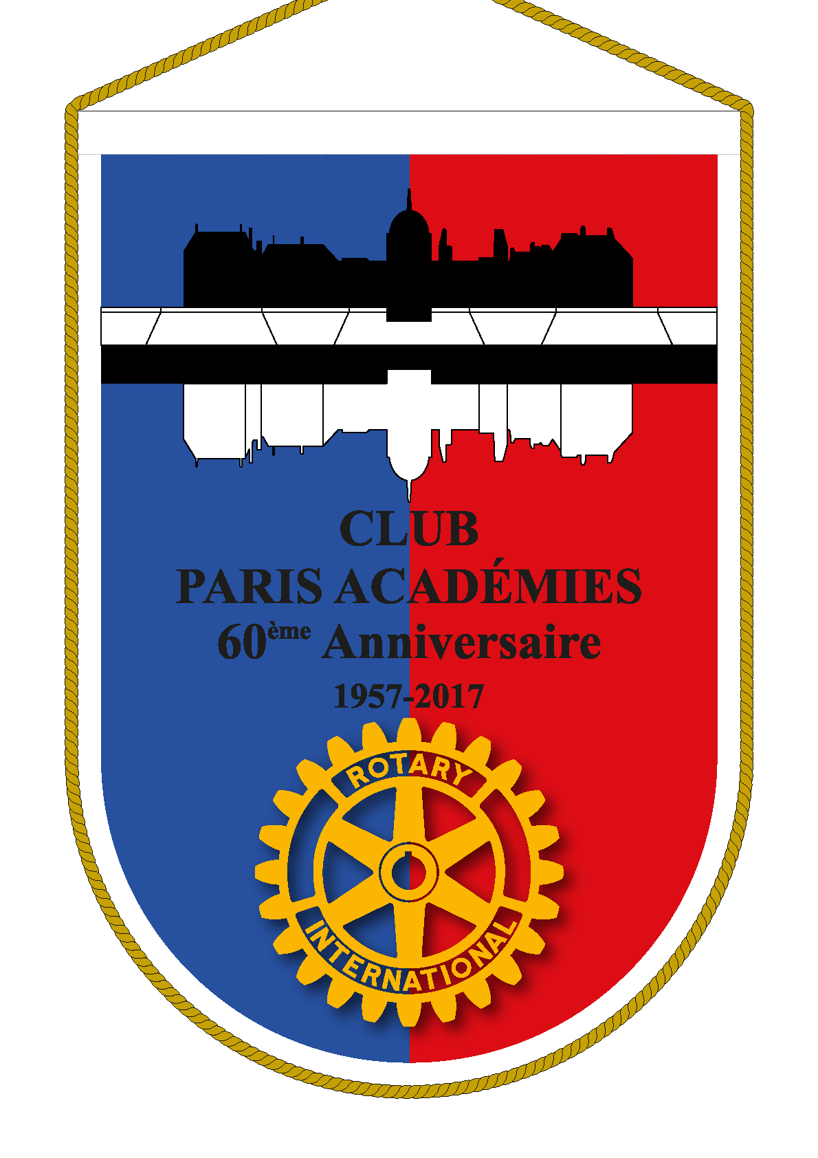 FANION ROTARY CLUB PARIS ACADEMIES