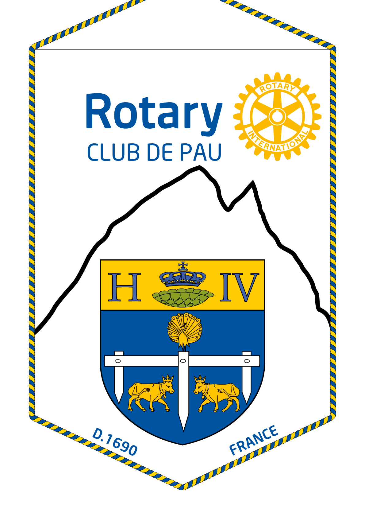 FANION ROTARY CLUB PAU