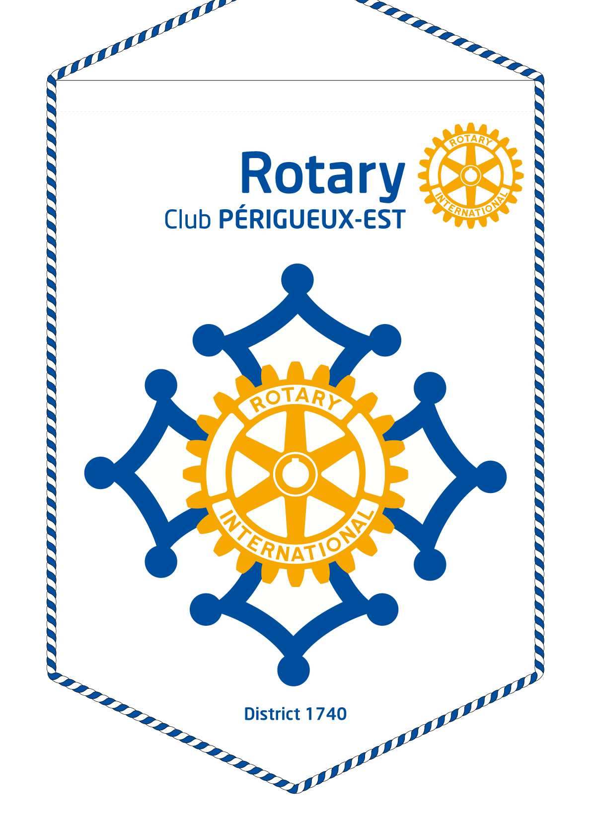 FANION ROTARY CLUB PERIGUEUX EST