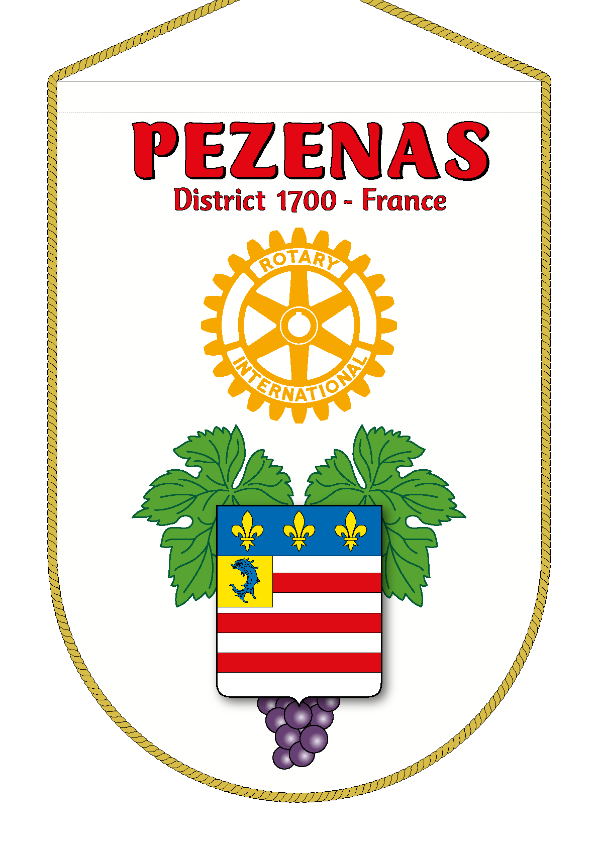 FANION ROTARY CLUB PEZENAS