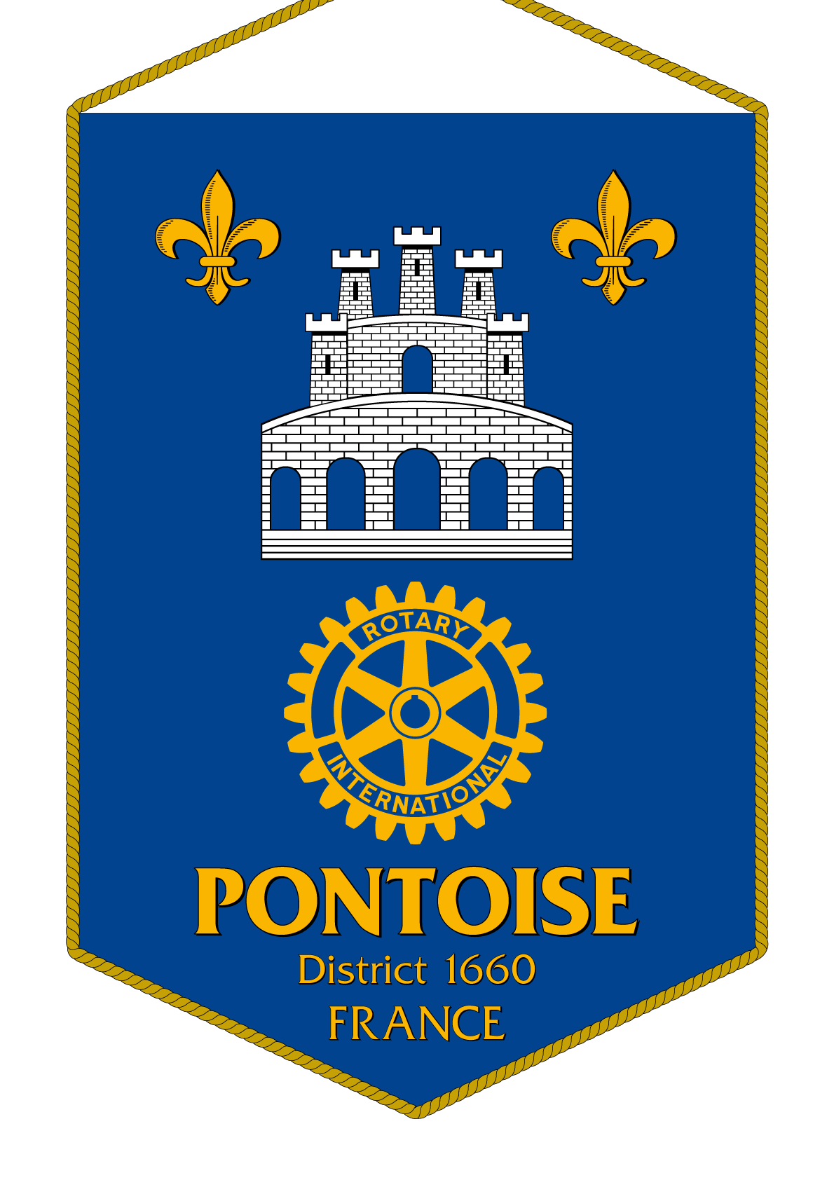 FANION ROTARY CLUB PONTOISE