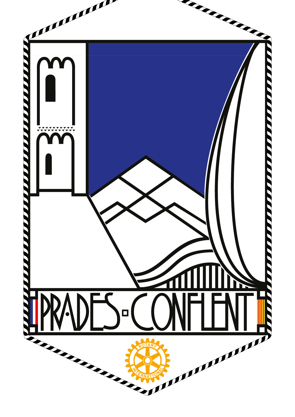 FANION ROTARY CLUB PRADES CONFLENT