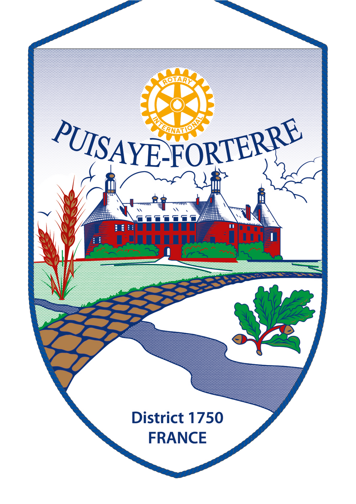 FANION ROTARY CLUB PUISAYE FORTERRE