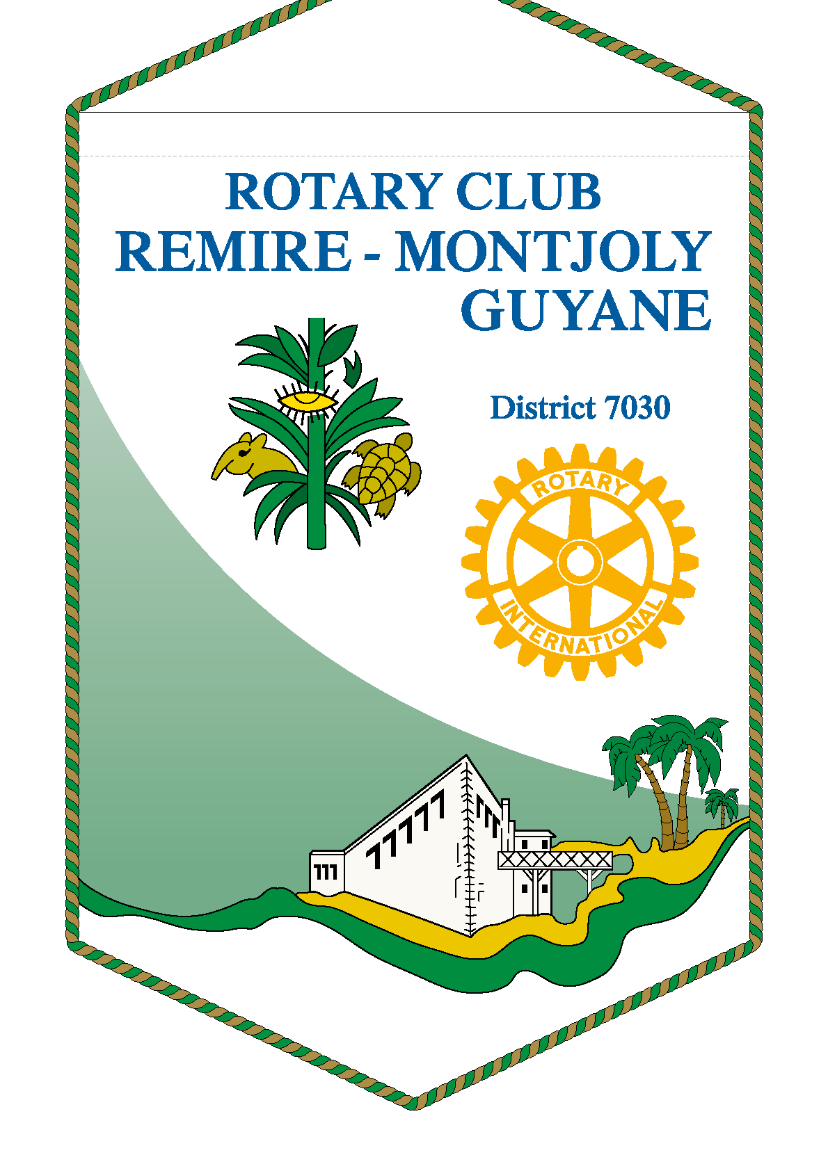 FANION ROTARY CLUB REMIRE MONTJOLY