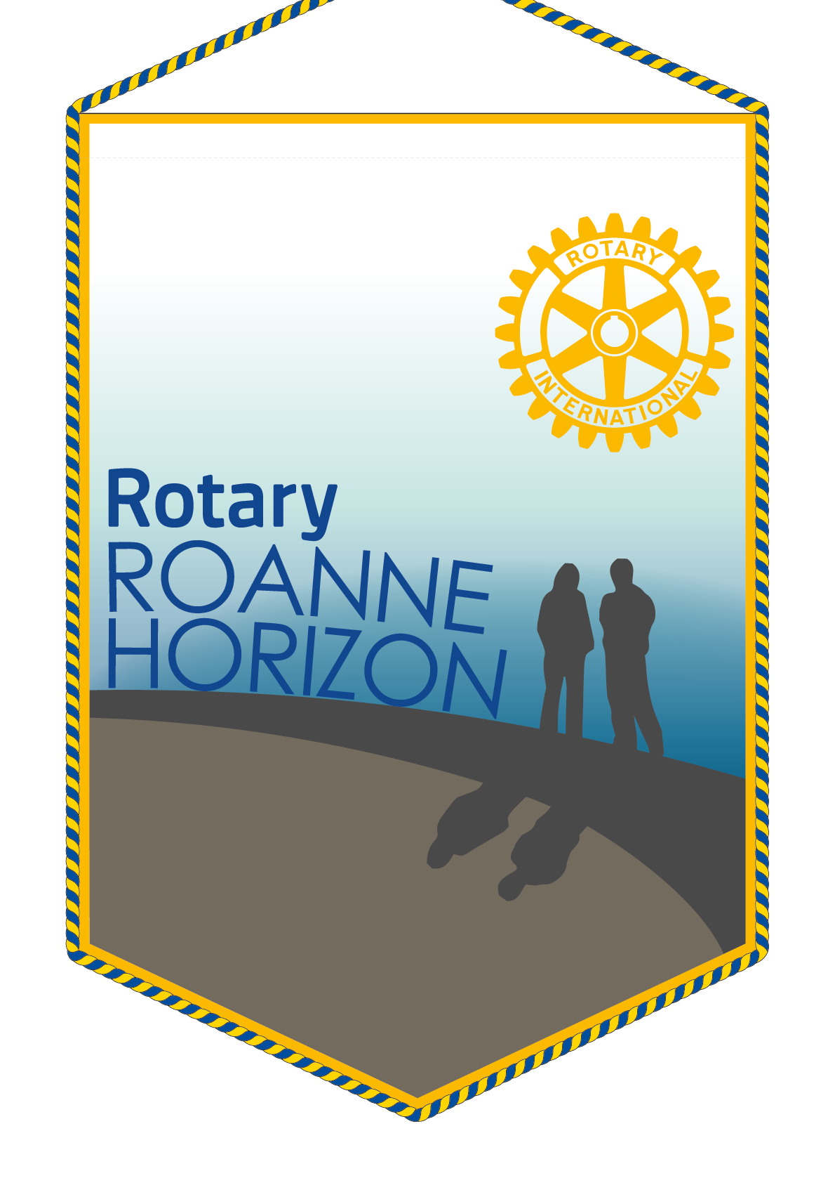 FANION ROTARY CLUB ROANNE HORIZON
