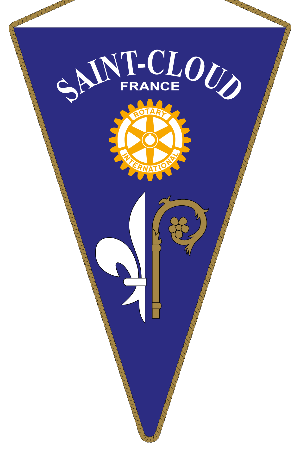 FANION ROTARY CLUB SAINT CLOUD