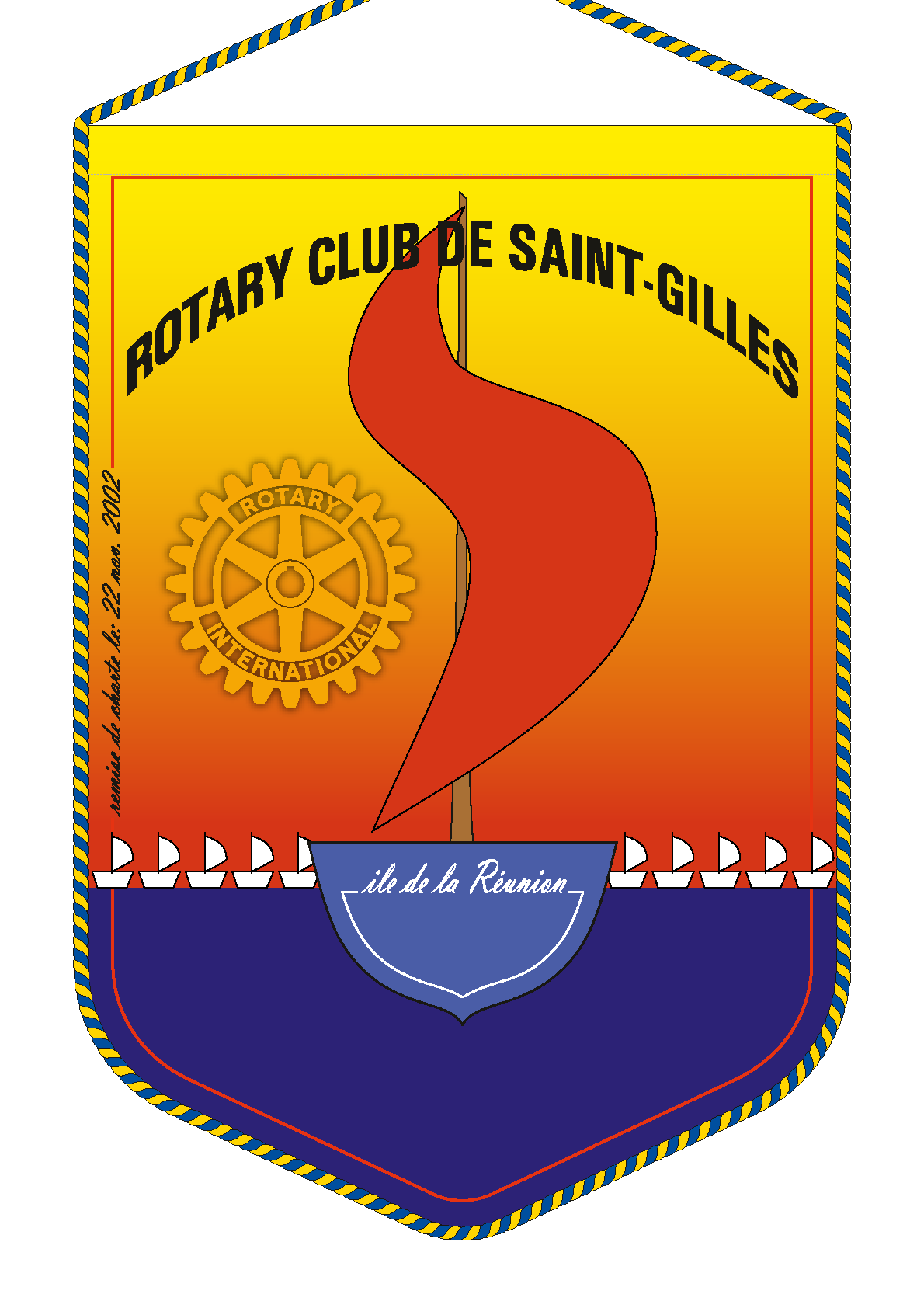 FANION ROTARY CLUB SAINT GILLES