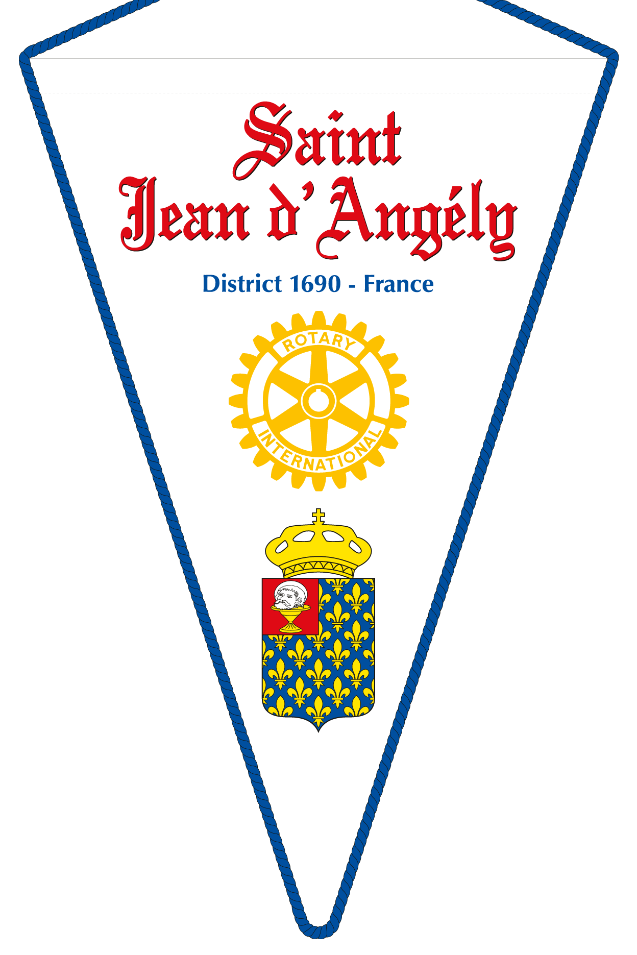 FANION ROTARY CLUB SAINT JEAN ANGELY