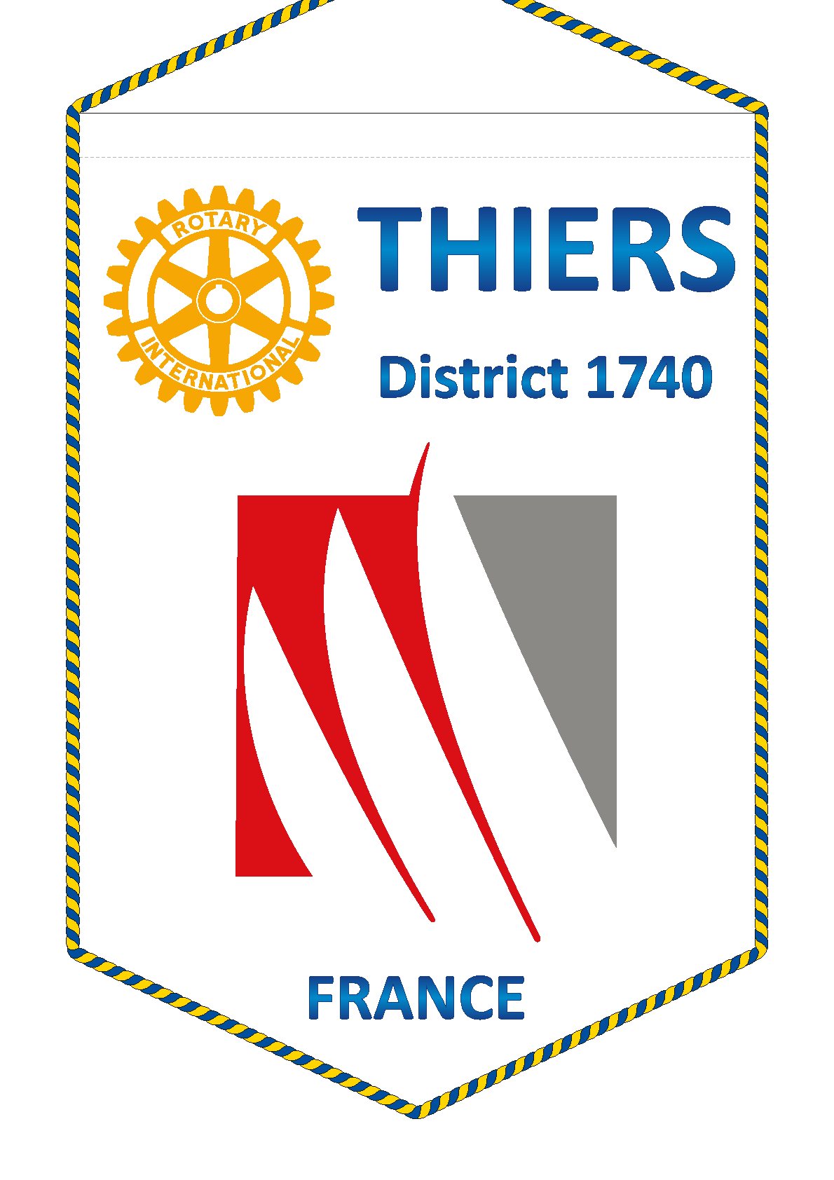 FANION ROTARY CLUB THIERS