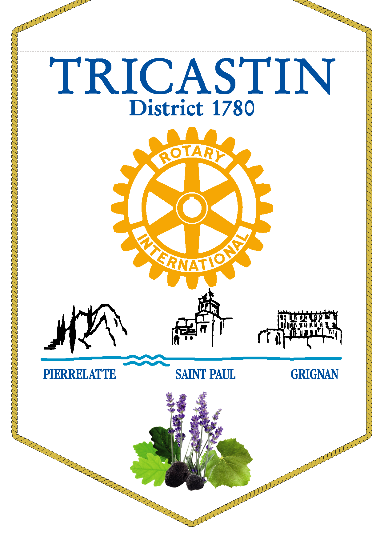 FANION ROTARY CLUB TRICASTIN