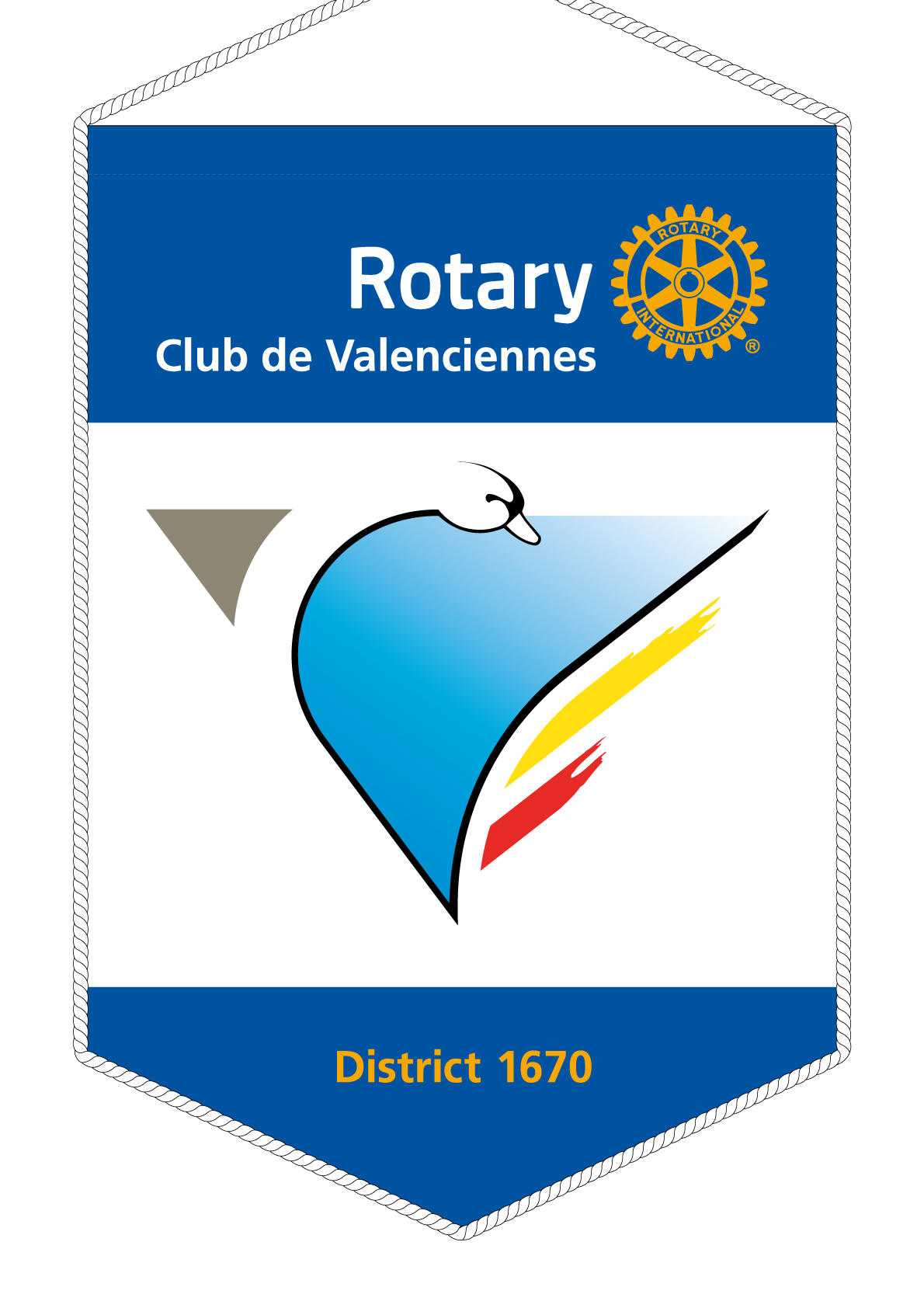 FANION ROTARY CLUB VALENCIENNES