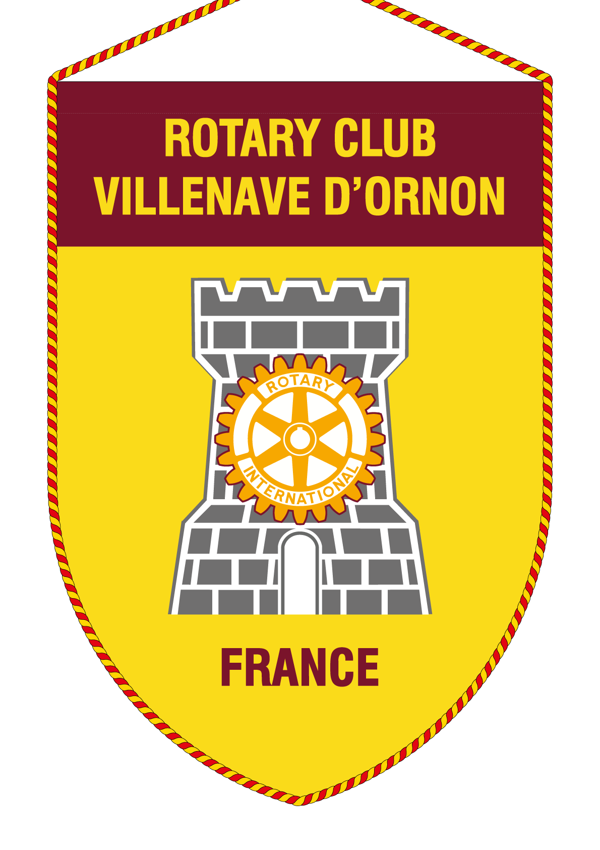 FANION ROTARY CLUB VILLENAVE ORNON