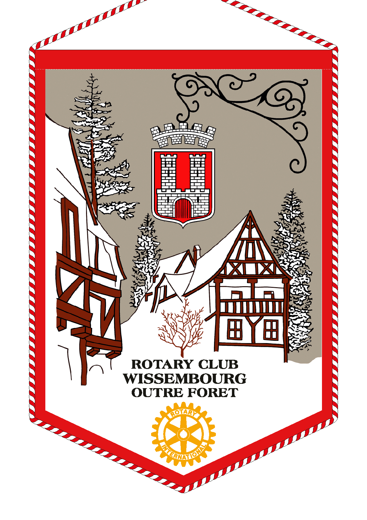 FANION ROTARY CLUB WISSEMBOURG